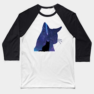 Cat in the sky Baseball T-Shirt